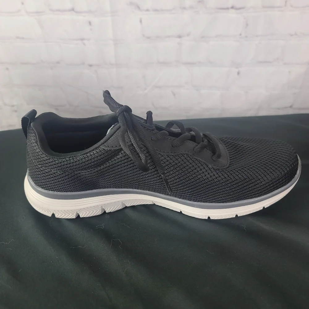 Skechers Flex Lite Memory Foam. Men's Sz 9.5 Black. - Picture 9 of 12